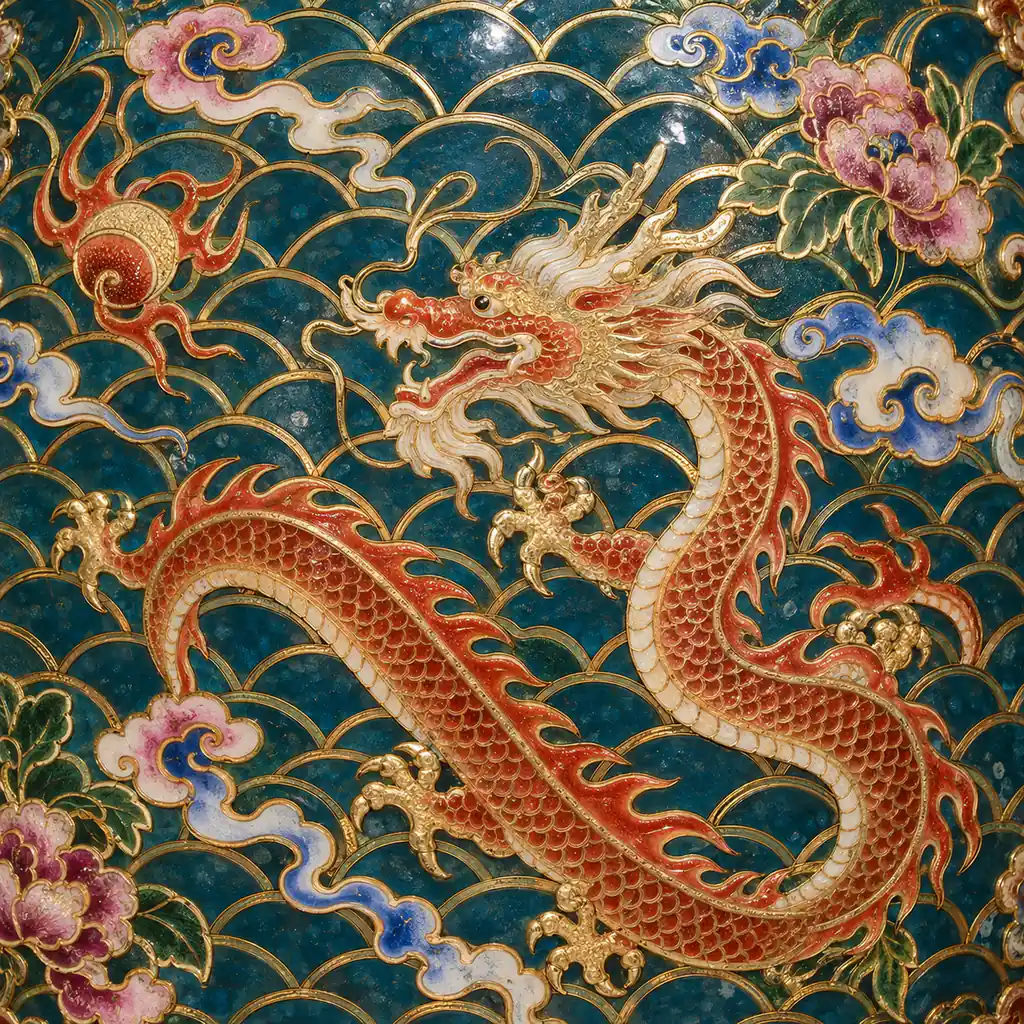 Cloisonné artwork for aleusiant.com