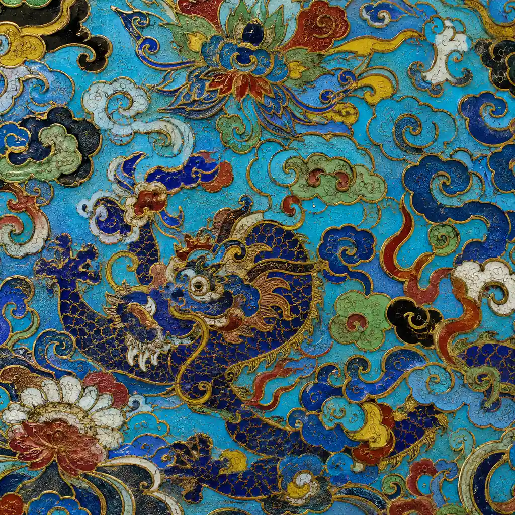 Cloisonné artwork for allyriq.com