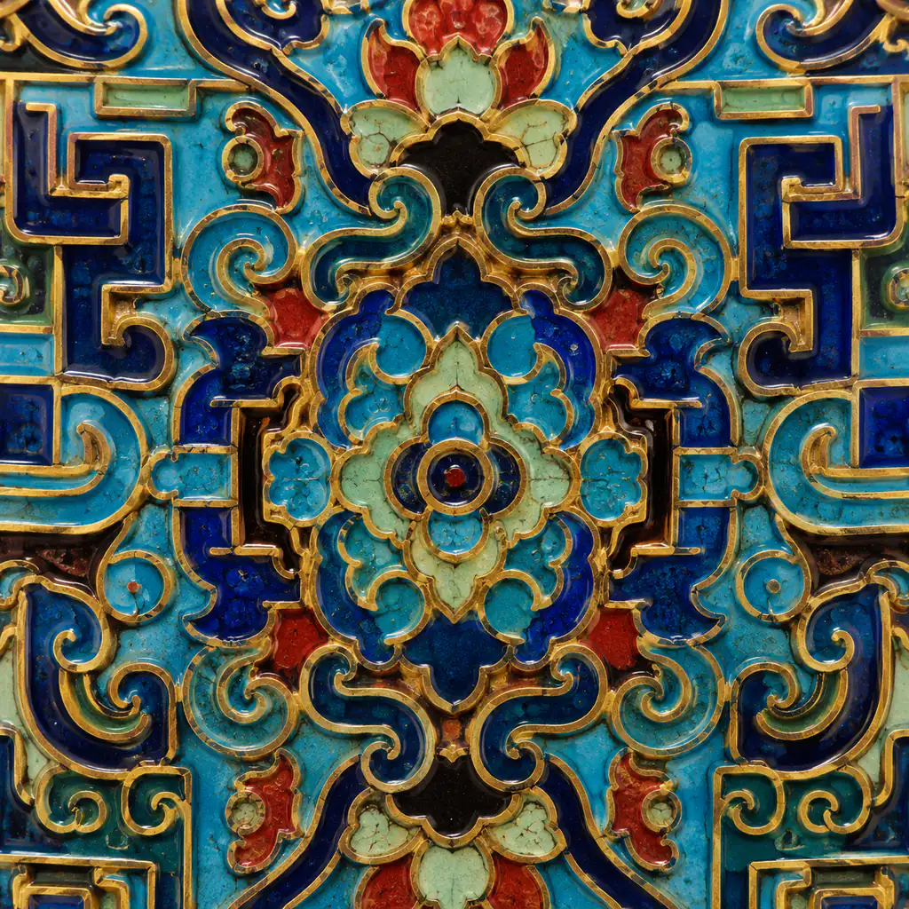 Cloisonné artwork for aquorant.com