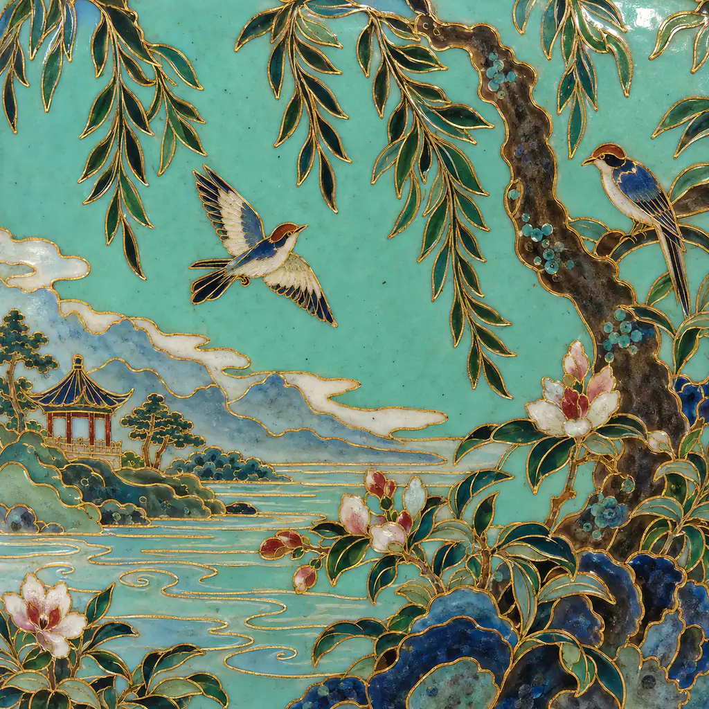 Cloisonné artwork for asvyx.com