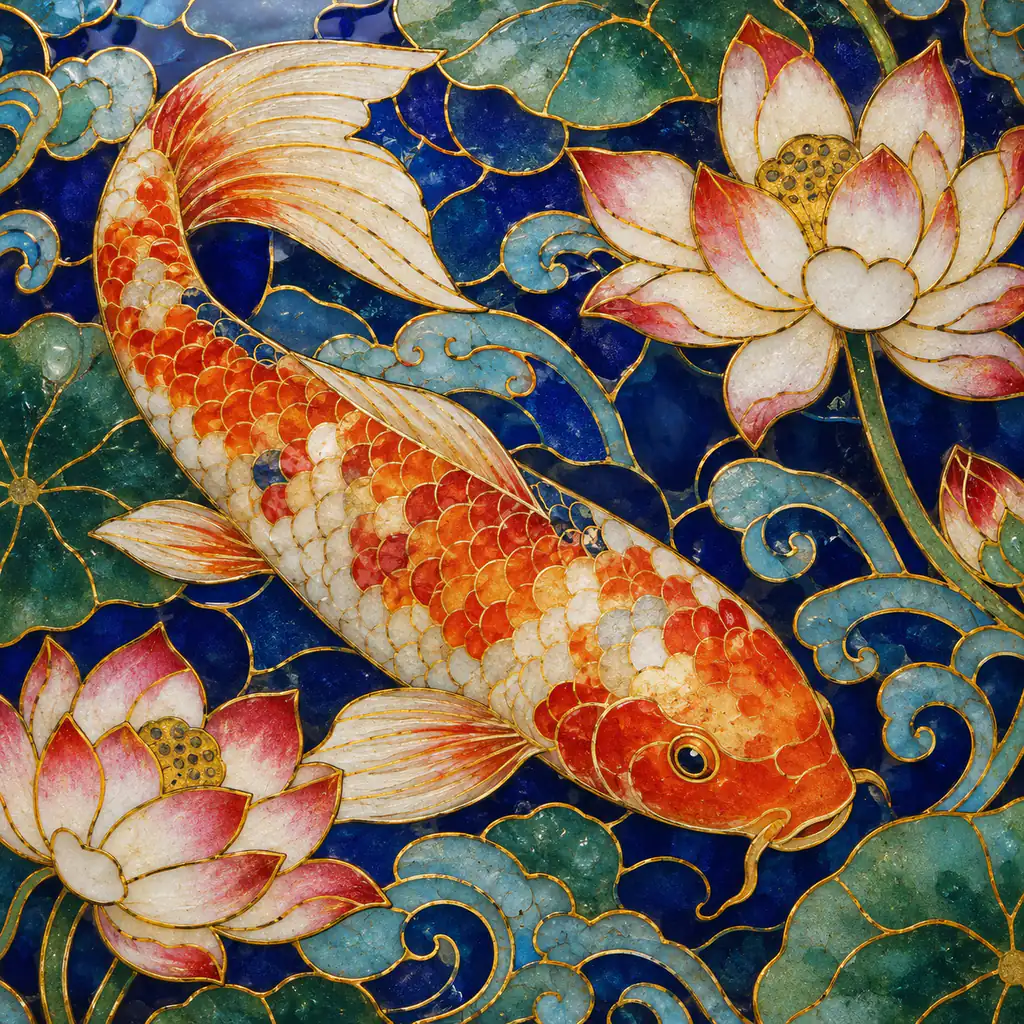 Cloisonné artwork for corsacafe.com