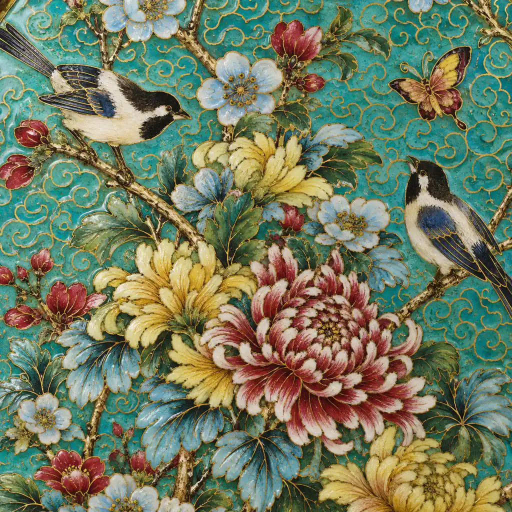 Cloisonné artwork for geoquo.com